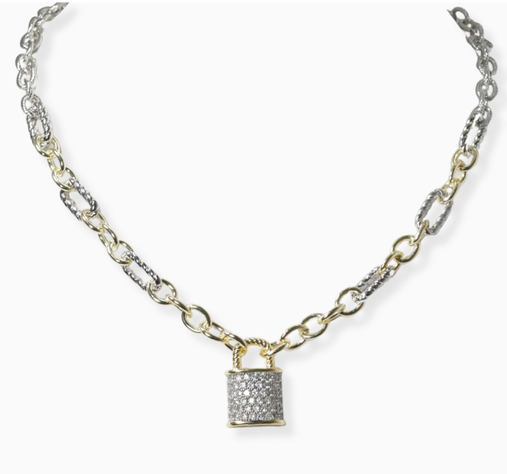 THE LUXE NK GLAM GIRL LUXURY JEWELRY COLLECTION - THE LUXE RHINESTONE TOGGLE NECKLACE & BRACELET/B
