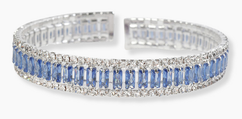 THE LUXE NK GLAM GIRL HIGH FASHION  LUXURY JEWELRY COLLECTION - NK GLAM GIRL RHINESTONE COIL BRACELET KB