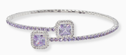 THE LUXE NK GLAM GIRL HIGH FASHION  LUXURY JEWELRY COLLECTION - NK GLAM GIRL RHINESTONE COIL BRACELET KB