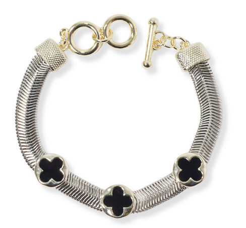 THE LUXE NK GLAM GIRL LUXURY JEWELRY COLLECTION- BELT COLLECTION- CLOVER STUD EARRINGS/BRACELETS/NECKLACES