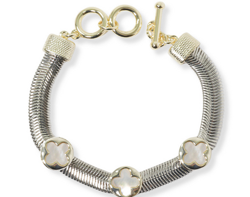 THE LUXE NK GLAM GIRL LUXURY JEWELRY COLLECTION- BELT COLLECTION- CLOVER STUD EARRINGS/BRACELETS/NECKLACES