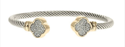 THE LUXE NK GLAM GIRL LUXURY JEWELRY COLLECTION- BELT COLLECTION- CLOVER STUD EARRINGS/BRACELETS/NECKLACES