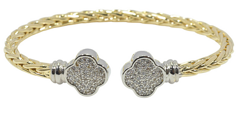 THE LUXE NK GLAM GIRL LUXURY JEWELRY COLLECTION- BELT COLLECTION- CLOVER STUD EARRINGS/BRACELETS/NECKLACES