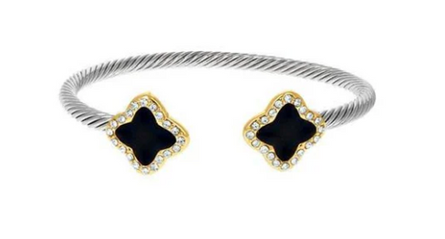 THE LUXE NK GLAM GIRL LUXURY JEWELRY COLLECTION- BELT COLLECTION- CLOVER STUD EARRINGS/BRACELETS/NECKLACES