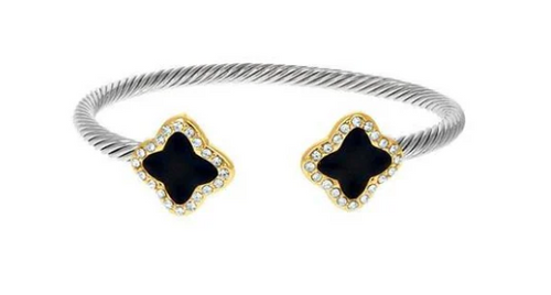 THE LUXE NK GLAM GIRL LUXURY JEWELRY COLLECTION- BELT COLLECTION- CLOVER STUD EARRINGS/BRACELETS/NECKLACES