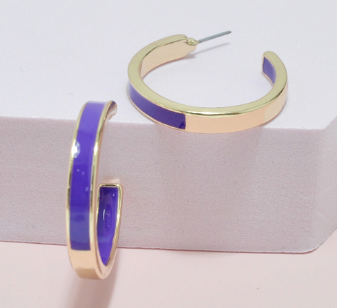 THE LUXE NK GLAM GIRL LUXURY JEWELRY COLLECTION - COLORED TWISTED HOOP COLLECTION - VOLUME 1