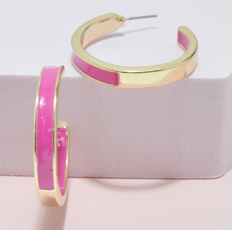 THE LUXE NK GLAM GIRL LUXURY JEWELRY COLLECTION - COLORED TWISTED HOOP COLLECTION - VOLUME 1