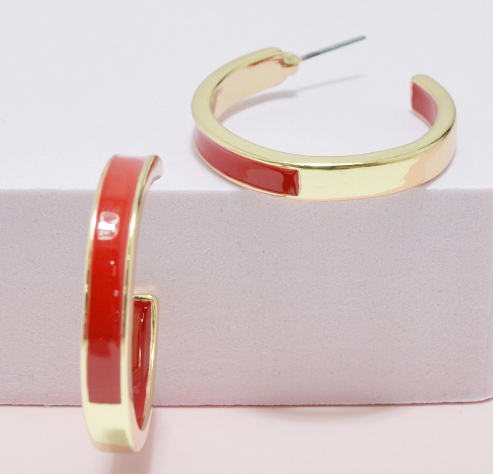 THE LUXE NK GLAM GIRL LUXURY JEWELRY COLLECTION - COLORED TWISTED HOOP COLLECTION - VOLUME 1