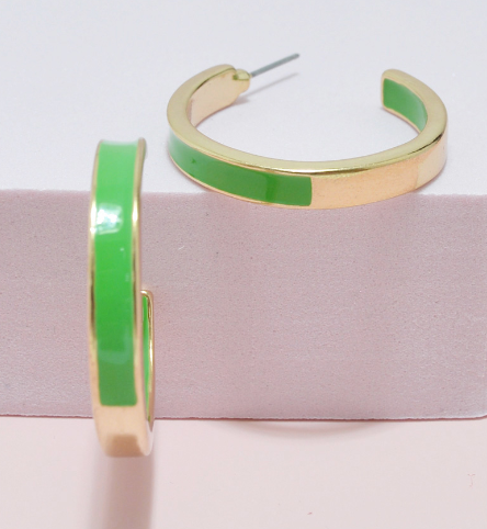 THE LUXE NK GLAM GIRL LUXURY JEWELRY COLLECTION - COLORED TWISTED HOOP COLLECTION - VOLUME 1