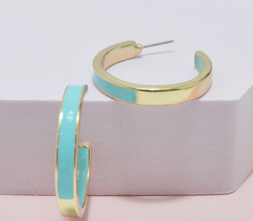 THE LUXE NK GLAM GIRL LUXURY JEWELRY COLLECTION - COLORED TWISTED HOOP COLLECTION - VOLUME 1