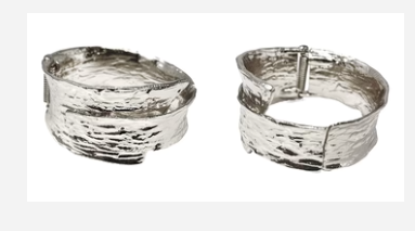 THE LUXE NK GLAM FLY WESTERN GLAM GIRL HAMMERED STONE CUFF - BG3703
