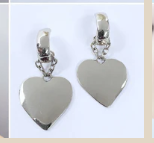 THE LUXE NK GLAM GIRL LUXURY JEWELRY COLLECTION - HEARTS ON FIRE HEART HOOP EARRINGS - VER5278