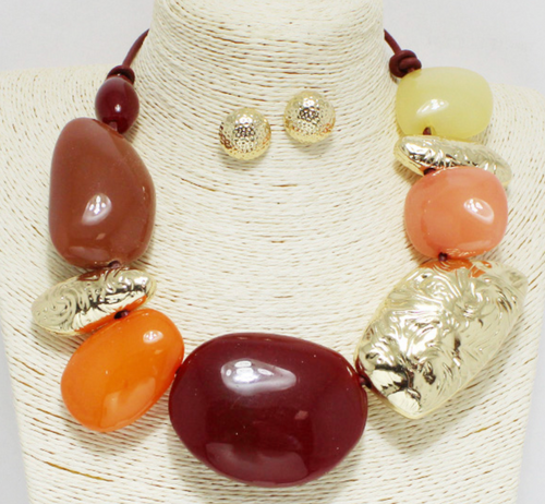 THE LUXE NK GLAM GIRL CLASSIC GEOMETRIC NECKLACE-YNE4900