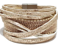 THE LUE NK GLAM GIRL FASHION JEWELRY COLLECTION - FLY GIRL FASHION STACK BRACELET - VOLUME 1