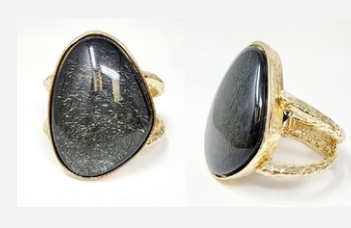 THE LUXE NK GLAM FLY WESTERN GLAM GIRL HAMMERED STONE CUFF - BG3703
