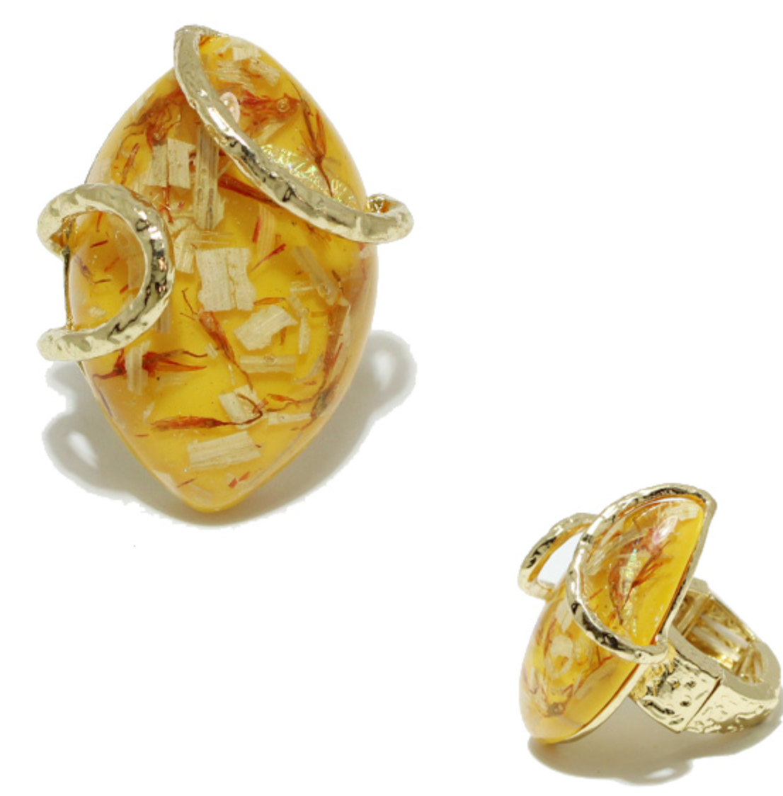 THE LUXE NK GLAM GIRL ACCESSORY AND BELT COLLECTION - RHINESTONE STRETCH RING - 95761