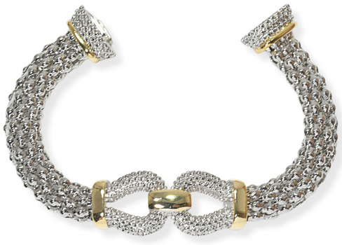 THE LUXE NK GLAM GIRL LUXURY JEWELRY COLLECTION - RHINESTONE CLUSTERED MAGNETIC CLASP BRACELET & BANGLES