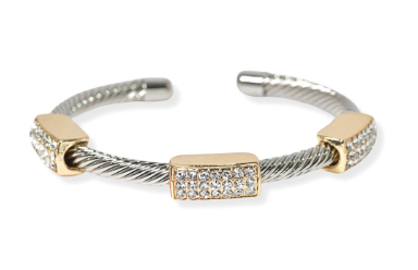 THE LUXE NK GLAM GIRL LUXURY JEWELRY COLLECTION - 14K PLATED DY DESIGNER RHINESTONE BRACELET & BANGLE - VOLUME 1