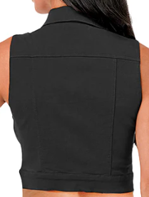 THE LUXE NK GLAM COLORFUL JEAN VEST COLLECTIONS-VEST5001