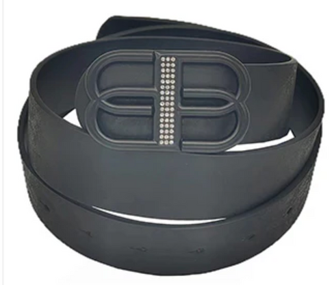 THE LUXE NK GLAM GIRL ACCESSORIES &  BELT COLLECTION - FAUX LEATHER WIDE LEATHER BUCKLE BELT - PB7776
