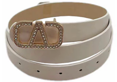THE LUXE NK GLAM GIRL ACCESSORIES &  BELT COLLECTION - FAUX LEATHER WIDE LEATHER BUCKLE BELT - PB7776