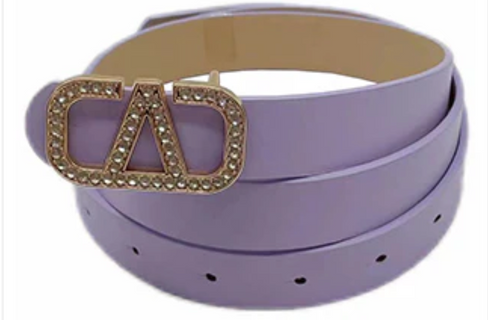 THE LUXE NK GLAM GIRL ACCESSORIES &  BELT COLLECTION - FAUX LEATHER WIDE LEATHER BUCKLE BELT - PB7776