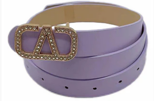 THE LUXE NK GLAM GIRL ACCESSORIES &  BELT COLLECTION - FAUX LEATHER WIDE LEATHER BUCKLE BELT - PB7776