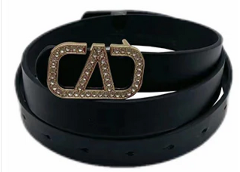 THE LUXE NK GLAM GIRL ACCESSORIES &  BELT COLLECTION - FAUX LEATHER WIDE LEATHER BUCKLE BELT - PB7776