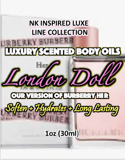 NK INSPIRED LUXE LINE SHEA BODY BUTTERS & OIL COLLECTION -  #503 LONDON DOLL - OUR VERSION OF BURBERRY HER