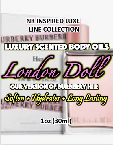 NK INSPIRED LUXE LINE SHEA BODY BUTTERS & OIL COLLECTION -  #503 LONDON DOLL - OUR VERSION OF BURBERRY HER