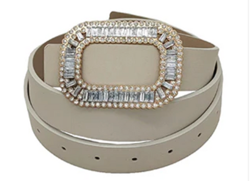 THE LUXE NK GLAM GIRL ACCESSORIES COLLECTION - PU TEXTURE METAL BUCKLE BELT - MA0276