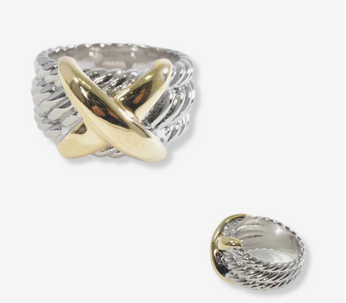THE LUXE NK GLAM GIRL LUXURY JEWELRY COLLECTION - CZ RHINESTONE PRINCESS RING - VOLUME 2 RINGS
