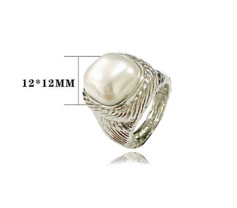 THE LUXE NK GLAM GIRL LUXURY JEWELRY COLLECTION - CZ RHINESTONE PRINCESS RING - VOLUME 2 RINGS