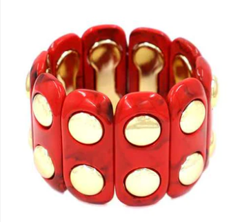 THE LUXE NK GLAM GIRL LUXURY JEWELRY COLLECTION - ACRYLIC BAMBOO STATEMENT BRACELETS