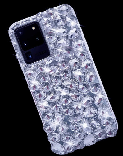 THE LUXE NK GLAM GIRL CELL PHONE CASE COLLECTION - GLAMOUR GIRL RHINESTONE CUBAN LINK CASE