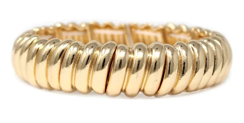 THE LUXE NK GLAM GIRL LUXURY JEWELRY COLLECTION - SIMPLE BUT ELEGANT METAL CUFF /BANGLE /BRACELETS - BG5336
