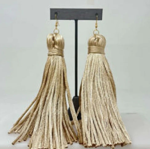 THE LUXE NK GLAM GIRL LUXURY JEWELRY COLLECTION - NK GLAM BEADED HOOPS - LE3034