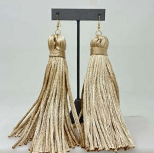 THE LUXE NK GLAM GIRL LUXURY JEWELRY COLLECTION - NK GLAM BEADED HOOPS - LE3034
