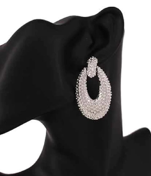 THE LUXE NK GLAM GIRL LUXURY JEWLRY COLLECTION - NK GLAM GIRL DOOR KNOCKER EARRINGS - KE3455