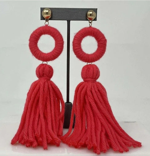 THE LUXE NK GLAM GIRL LUXURY JEWELRY COLLECTION - NK GLAM BEADED HOOPS - LE3034