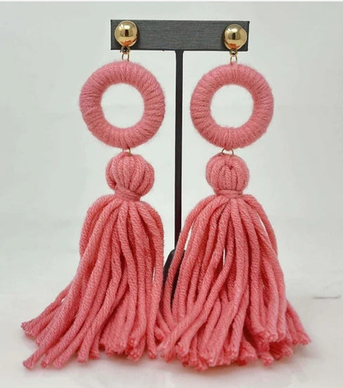THE LUXE NK GLAM GIRL LUXURY JEWELRY COLLECTION - NK GLAM BEADED HOOPS - LE3034