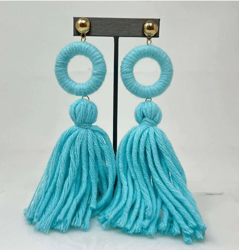 THE LUXE NK GLAM GIRL LUXURY JEWELRY COLLECTION - NK GLAM BEADED HOOPS - LE3034