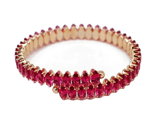 THE LUXE NK GLAM GIRL HIGH FASHION  LUXURY JEWELRY COLLECTION - NK GLAM GIRL RHINESTONE COIL BRACELET KB
