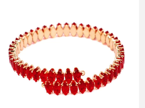 THE LUXE NK GLAM GIRL HIGH FASHION  LUXURY JEWELRY COLLECTION - NK GLAM GIRL RHINESTONE COIL BRACELET KB