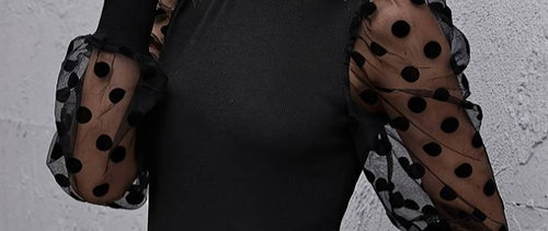 THE LUXE NK GLAM GIRL 2023 FALL COLLECTION - MISS OH SO PRETTY PUFF SLEEVE TOP - 4212