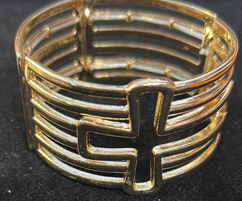 THE LUXE NK GLAM GIRL LUXURY JEWELRY COLLECTION - SIMPLE BUT ELEGANT METAL CUFF /BANGLE /BRACELETS - BG5336