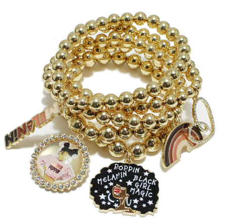 THE LUXE NK GLAM GIRL ACCESSORIES & BELT COLLECTION - GREEK HOOP DANGLE EARRINGS - YE3397