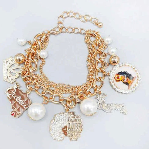 THE LUXE NK GLAM GIRL ACCESSORIES & BELT COLLECTION - GREEK HOOP DANGLE EARRINGS - YE3397