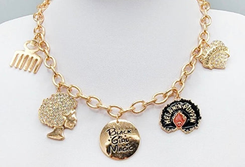THE LUXE NK GLAM GIRL ACCESSORIES & BELT COLLECTION - GREEK HOOP DANGLE EARRINGS - YE3397