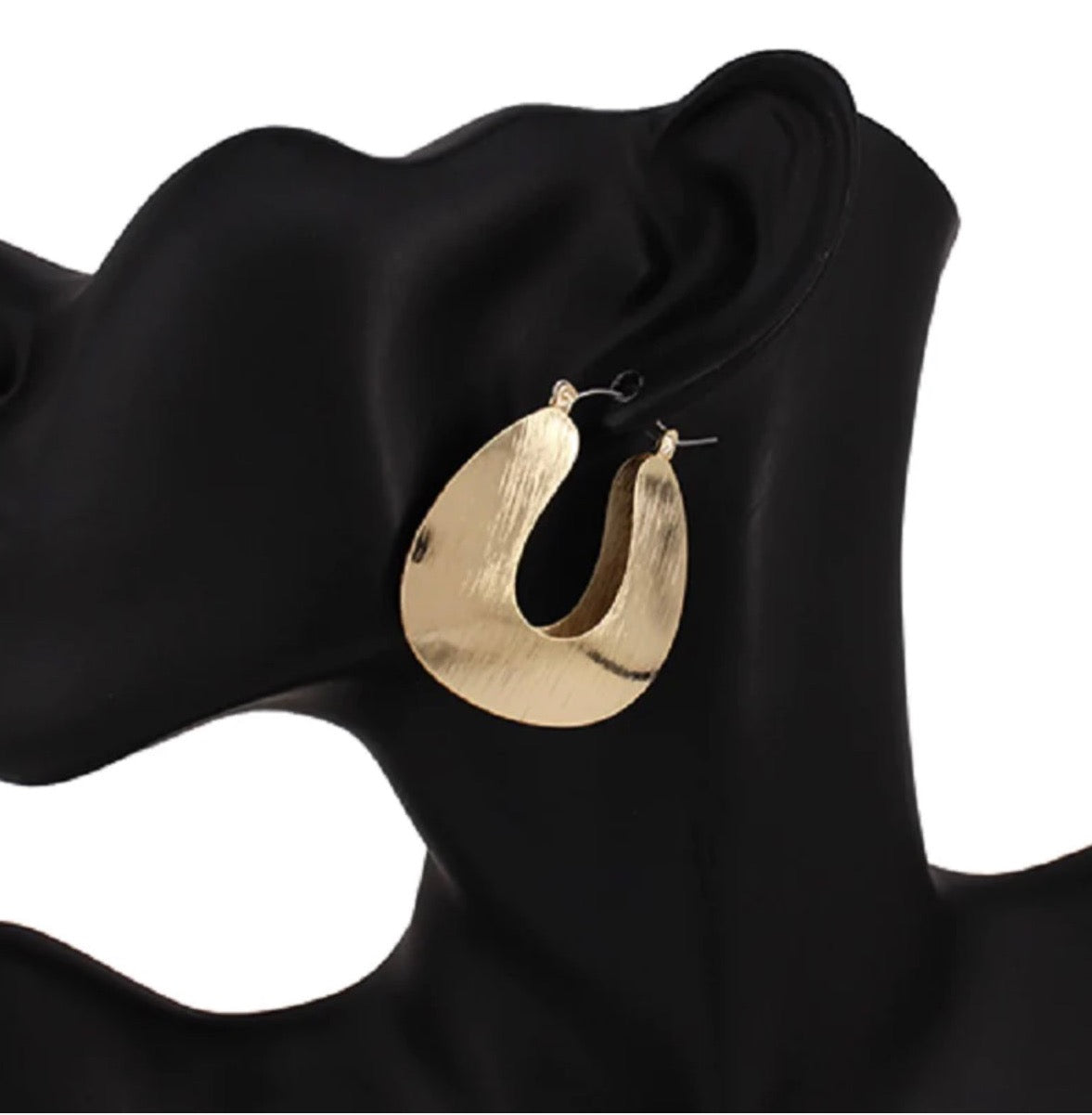 THE LUXER NK GLAM GIRL LUXURY JEWELRY COLLECTION - GREEK HOOP EARRINGS - YE3305